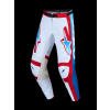 ALPINESTARS Motokrosové nohavice Racer Hunt 2027 – biela/ohnivočervená/modrá UCLA