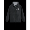 ALPINESTARS Voľnočasová vetrovka s kapucňou Speeder Chromium Windbreak – čierna/biela