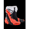 ALPINESTARS Športové odvetrané moto čižmy Supertech R Vented – čierna/biela/červená fluo