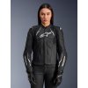 ALPINESTARS Dámska kožená moto bunda Stella Dusk Leather – čierna/biela