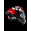 ALPINESTARS Integrálna prilba Supertech R10 Element ECE 22.06 – čierna Carbon/jasná červená/biela Gl