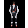 ALPINESTARS Kožená moto kombinéza GP-R7 1-Piece – biela/čierna/červená fluo