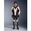 ALPINESTARS Kožená moto kombinéza GP Force V2 1-Piece – biela/čierna/červená fluo