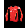 ALPINESTARS Odvetraná športová moto bunda T-GP Air – jasná červená/červená fluo/čierna