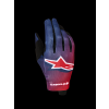 ALPINESTARS Motokrosové rukavice Radar 2027 – ohnivá červená/tmavá modrá