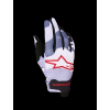 ALPINESTARS Motokrosové rukavice Radar 2027 – popolavá sivá/svetlá fialová/červená/čierna