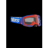 ALPINESTARS Motokrosové okuliare Vision 8 Wordmark – modrá/oranžová, číre sklo