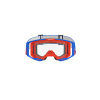 ALPINESTARS Motokrosové okuliare Vision 8 Wordmark – modrá/oranžová, číre sklo