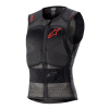 ALPINESTARS Ochranná vesta Nucleon Flex Pro – priehľadná dymová/červená/čierna