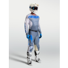 ALPINESTARS Motokrosový dres Racer Amber 2027 – popolavá sivá/svetloorgovánová/modrá UCLA