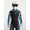 ALPINESTARS Motokrosový dres Supertech Vesta 2027 – čierna/tyrkysová