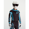 ALPINESTARS Motokrosový dres Supertech Vesta 2027 – čierna/tyrkysová