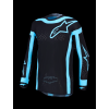 ALPINESTARS Motokrosový dres Supertech Vesta 2027 – čierna/tyrkysová