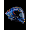 ALPINESTARS Integrálna prilba Limited Edition Supertech R10 Martinator Thai ECE 22.06 – modrá/čierna/červená/zlatá lesklá