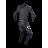 ALPINESTARS Jednodielna kožená moto kombinéza Missile V2 Ward 1PC – čierna/metalická sivá