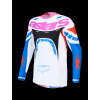 ALPINESTARS Motokrosový dres Supertech Dyna 2027 – biela/modrá Blithe/čierna/fialová