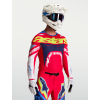 ALPINESTARS Motokrosový dres Supertech Dyna 2027 – ohnivočervená/biela/tmavomodrá/modrá