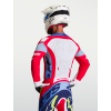 ALPINESTARS Motokrosový dres Supertech Dyna 2027 – ohnivočervená/biela/tmavomodrá/modrá