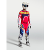 ALPINESTARS Motokrosový dres Supertech Dyna 2027 – ohnivočervená/biela/tmavomodrá/modrá