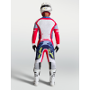 ALPINESTARS Motokrosový dres Supertech Dyna 2027 – ohnivočervená/biela/tmavomodrá/modrá