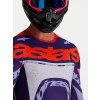 ALPINESTARS Motokrosový dres Supertech Dyna 2027 – svetlofialová/tmavofialová/ružová fluo