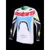 ALPINESTARS Motokrosový dres Supertech Dyna 2027 – svetloorgovánová/zelená fluo/čierna