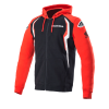 ALPINESTARS Mikina na zips Honda Zip – červená/čierna