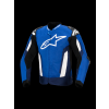 ALPINESTARS Odvetraná športová moto bunda T-GP Air – jasná modrá/námornícka modrá/biela