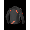 ALPINESTARS Nepremokavá športová moto bunda T-GP R V3 Drystar – čierna/červená fluo/biela