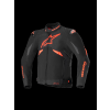 ALPINESTARS Nepremokavá športová moto bunda T-GP R V3 Drystar – čierna/červená fluo/biela