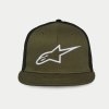 ALPINESTARS Šiltovka Corp Trucker – vojenská zelená/čierna