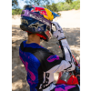 ALPINESTARS Motokrosové okuliare HUNTA96 XXV Supertech Vision – fialová/biela, strieborné zrkadlové sklo