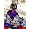 ALPINESTARS Motokrosové okuliare HUNTA96 XXV Supertech Vision – fialová/biela, strieborné zrkadlové sklo