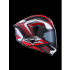 ALPINESTARS Integrálna prilba S-R7 Kinetis ECE 22.06 – čierna/červená/biela lesklá