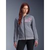 ALPINESTARS Dámska ochranná moto mikina Stella Chrome V2 Sport Hoodie – sivý melír/ružová fluo