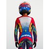 ALPINESTARS Detský motokrosový dres Youth Fluid Drag 2027 – modrá/tmavomodrá/ohnivočervená/biela
