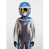 ALPINESTARS Detský motokrosový dres Youth Fluid Drag 2027 – kamenná sivá/svetloorgovánová/modrá UCLA