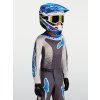 ALPINESTARS Detský motokrosový dres Youth Fluid Drag 2027 – kamenná sivá/svetloorgovánová/modrá UCLA