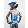 ALPINESTARS Detský motokrosový dres Youth Fluid Drag 2027 – kamenná sivá/svetloorgovánová/modrá UCLA