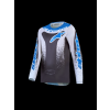 ALPINESTARS Detský motokrosový dres Youth Fluid Drag 2027 – kamenná sivá/svetloorgovánová/modrá UCLA