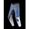 ALPINESTARS Motokrosové nohavice Racer Amber 2027 – popolavá sivá/svetloorgovánová/modrá UCLA