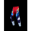 ALPINESTARS Detské motokrosové nohavice Youth Supertech Dyna 2027 – ohnivočervená/biela/tmavomodrá/modrá
