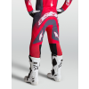 ALPINESTARS Motokrosové nohavice Supertech Hiten AFD 2027 – kamenná sivá/červená fluo/svetlofialová