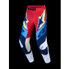 ALPINESTARS Motokrosové nohavice Supertech Dyna 2027 – ohnivočervená/biela/tmavomodrá/modrá