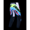 ALPINESTARS Motokrosové nohavice Supertech Dyna 2027 – svetloorgovánová/zelená fluo/čierna