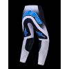 ALPINESTARS Motokrosové nohavice Supertech Hiten AFD 2027 – čierna/svetloorgovánová/modrá Blithe