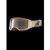 ALPINESTARS Motokrosové okuliare Vision 8 Maven – Dust Blue Orange, strieborné zrkadlové sklo