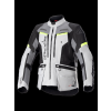 ALPINESTARS Textilná moto bunda Bogotá Pro Drystar – ľadová sivá/tmavá sivá/žltá fluo