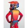 ALPINESTARS Detský motokrosový dres Youth Fluid Hunt 2027 – ohnivočervená/kamenná sivá/koralová Hot Coral
