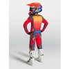 ALPINESTARS Detský motokrosový dres Youth Fluid Hunt 2027 – ohnivočervená/kamenná sivá/koralová Hot Coral